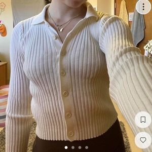 brandy color white button down